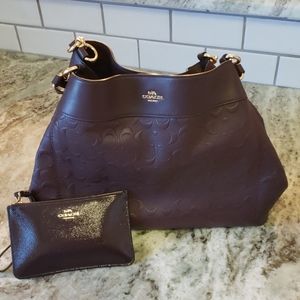 Coach Lexi Signature Leather bag and wristlet